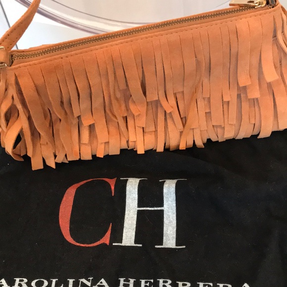Carolina Herrera fringe Gauze handbag - Picture 8 of 8